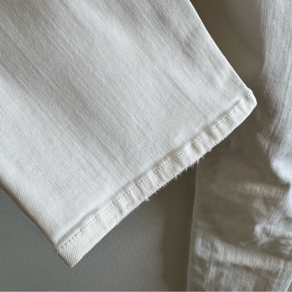 Mother White High Waisted Rascal Ankle Distressed Little Miss Innocent Jeans 25 - Picture 8 of 11